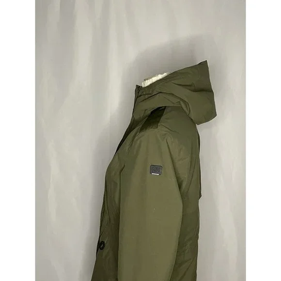 Helly Hansen W sz Med Jacket Green HellyTech Primaloft Waterproof Parka W Hood - Picture 6 of 12